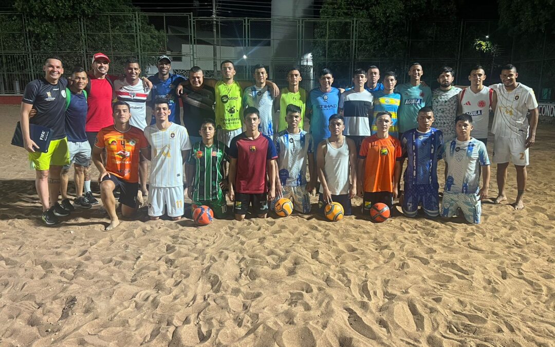 Comenzaron trabajos de fútbol playa en Neiva